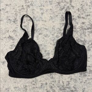 Elegant Black Lace Bra